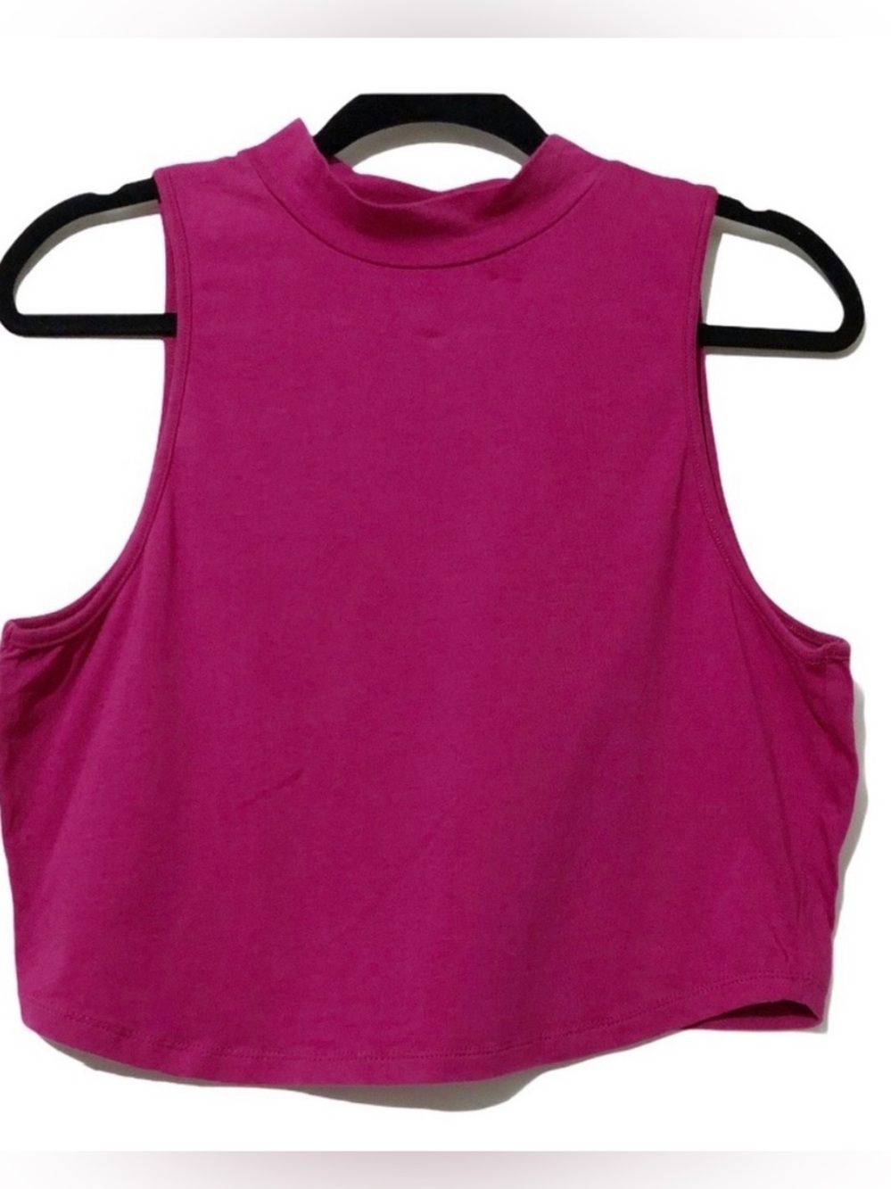 NWT ReVamped Sleeveless Crop Top Fuchsia XS